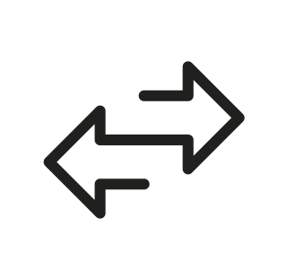 Icoon van twee van elkaar afstaande pijlen, symbool voor de inruiloplossingen van Amac Pro. Klik om onze inruilpagina te bezoeken.
