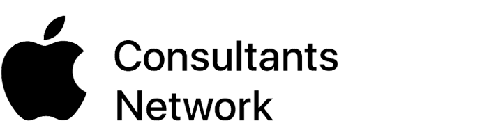 Officieel Apple Consultants Network logo, wij zijn door Apple erkend voor onze kennis en supportoplossingen.