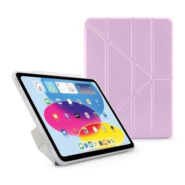 Pipetto Origami Case - iPad 10.9" (2022) / iPad 11" (2025) - Metallic Purple