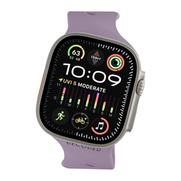Decoded Silicone Ares Splice Band - Apple Watch 44/45/46/49mm - Purple