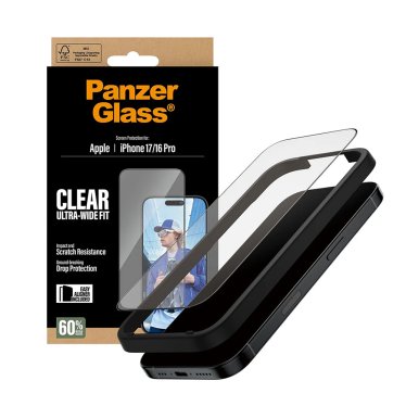 #PanzerGlass Ultra Wide Screenprotector - iPhone 16 Pro/17
