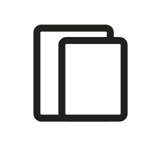 Icoon met twee iPads, symbool voor alle verschillende iPads. Klik om naar dit deel van de webshop te gaan.